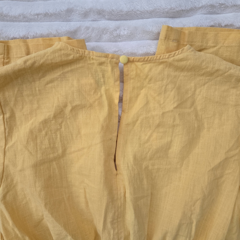 Women's Floral Embroidered Jumpsuit | Casual, Short Sleeves, Pockets! ✨️ - Picture 10 of 10